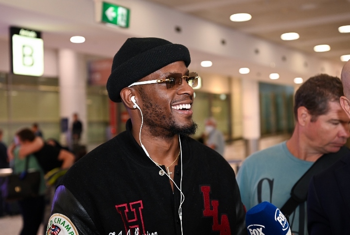 Photos Tony Harrison Arrives in Sydney For Tim Tszyu Showdown Boxing